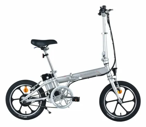 Bicicleta eléctrica plegable urbana KEY LARGO Gris VOLTEE