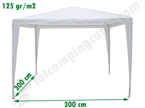 GLORIETA 3 X 3 BLANCA POLYETILENO 125gr/m2