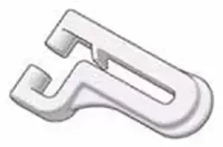 Enganche para guia de railes flexibles de cortina para caravanas, autocaravanas y camper.