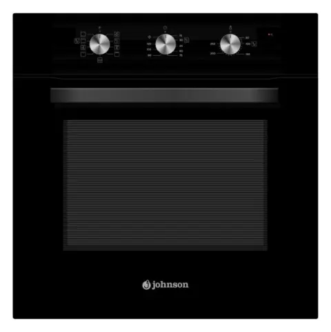 Horno 8 funciones y AquaClean Cristal Negro Johnson
