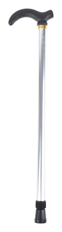 Bastón ajustable de aleación de aluminio, muleta antideslizante estable de 2 secciones, altura de bastón de senderismo para anciano, 75-90cm, 1 ud.