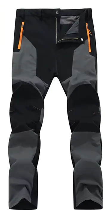 TRVLWEGO, pantalones de senderismo de verano para hombre, resistentes al desgaste, prevención de salpicaduras de agua, pantalones elásticos finos de secado rápido a prueba de rayos UV para acampar