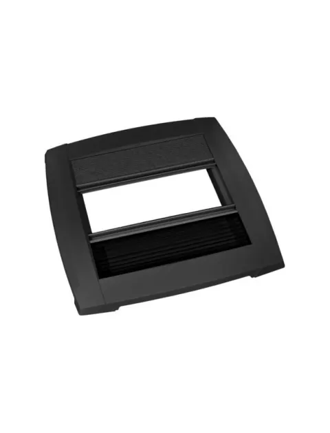 Marco interior negro más persiana plisada doble para claraboya MPK 40×40, sin iluminación.