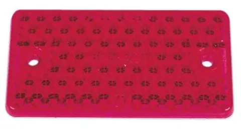 Reflector rojo 91×47 mm lotes