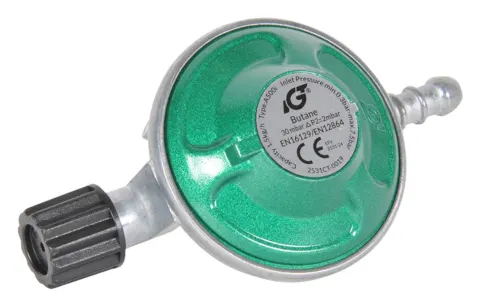 Obelink regulador de presión de gas para bombona Campingaz de 30 mbar con salida para manguera