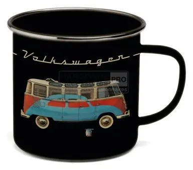 Taza VW T1 de metal esmaltado 500ml