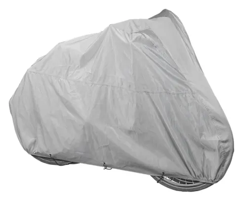 Funda protectora gris para 2 bicicletas