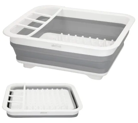 Escurridera de platos plegable para camping