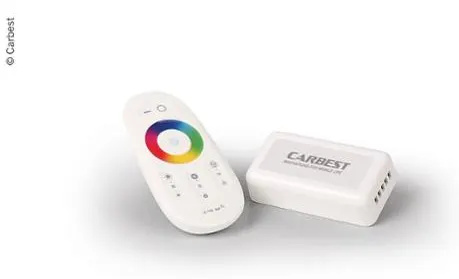 Controlador RGBW con control remoto táctil, 12V-24V