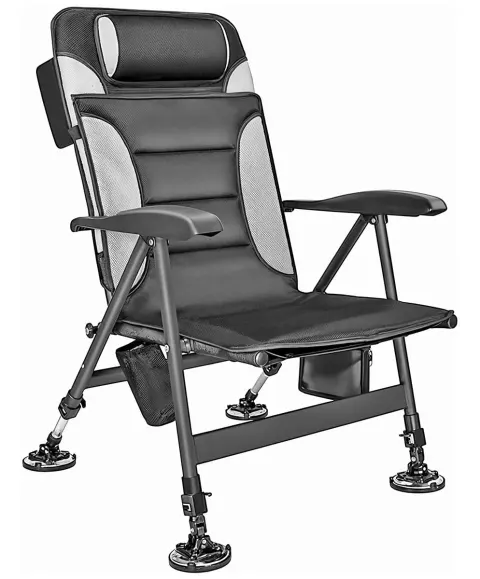 Silla Plegable con Respaldo Reclinable y Adaptable al Terreno