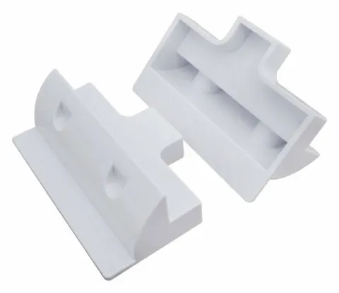 Soporte lateral blanco 2 piezas para paneles solares