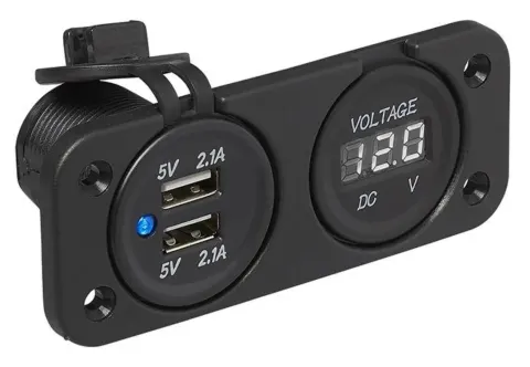 ProPlus 6-30V voltímetro de 6-30 V y kit de 2 USB incorporados