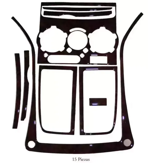 Kit dec. salpicadero Fiat Ducato 03.2002>15pzs. madera – Ref. CRU102