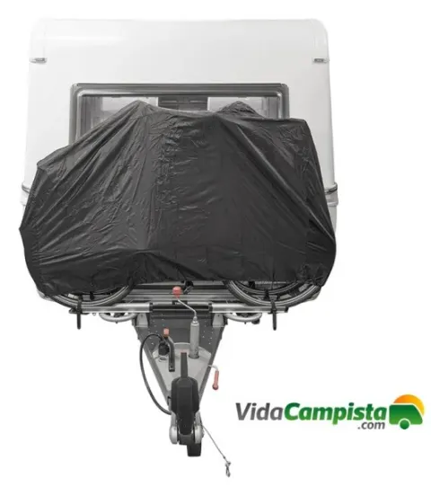 Funda para 2 bicicletas para lanza de caravana Proplus.