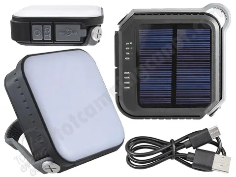 Linterna Solar LED 5W 4 Tonos de Luz