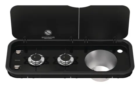 Combinación De Fregadero De Olla De Gas Flamm, 2x 1.5 Kw