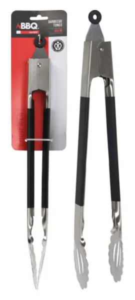 Pinzas de barbacoa de acero inoxidable de 46 cm