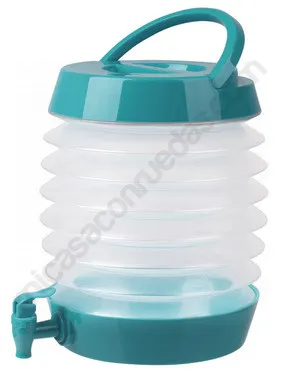 Bidón de 5 5 litros plegable con grifo