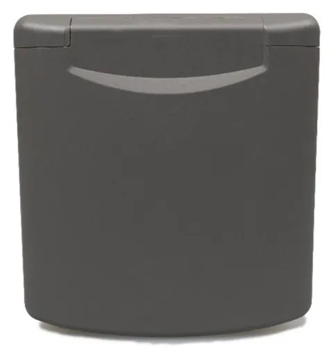 Tapa de repuesto de pared exterior – negro