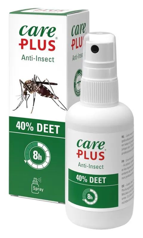 Care Plus Spray antinsectos con DEET al 40 % – 0,6 ml