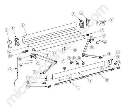 Recambio conexión brazo soporte Thule 4200 / 4900 / Tristor 2