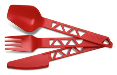 Primus Lightweight Trailcutlery Tritan Rojo – Set de cubiertos