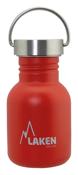 Laken Basic Steel botella para beber de 350 ml – Red