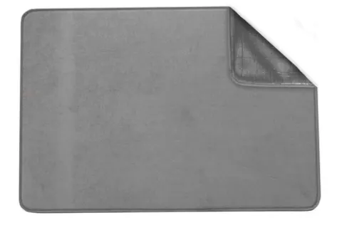 Almohadilla térmica para mascotas 70x50cm, gris claro, anti-deslizamiento