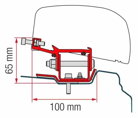 FIAMMA Soporte Toldo Fiamma F40 Van Renault Trafic L1
