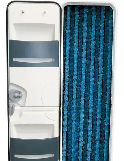 Cortina oruga azul/azul oscuro – Ref. TEN2104