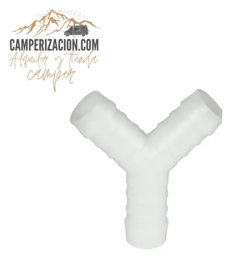 Empalme conector forma de Y para mangueras