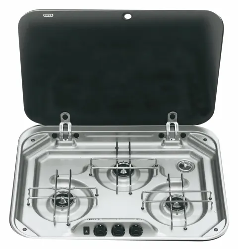 8003 Cocina eléctrica de 3 fuegos DOMETIC