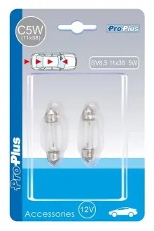 Bombilla para coche 12V 5W SV8,5 11×38