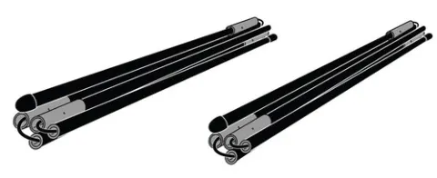Fijación establecida para tensar las paredes laterales de las carpas Quickfit