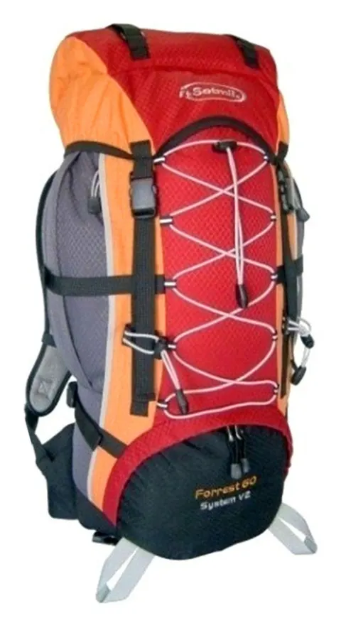 Mochila de trekking Setmil FORREST 60 – roja y naranja