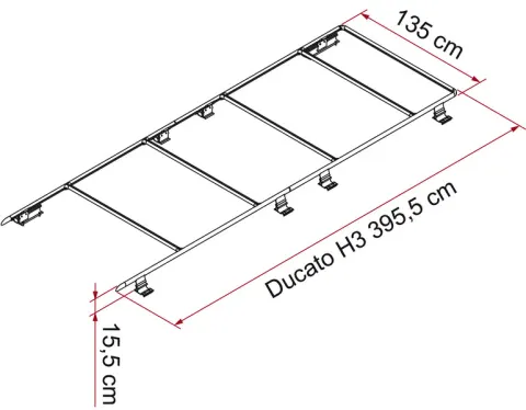 Rack De Techo Para Fiat Ducato, Peugeot Boxer, Jumper De Citroen De Bj.2006