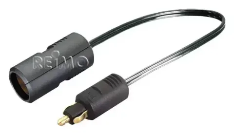 Adaptador de enchufe mini macho a enchufe Europeo hembra, caravanas, autocaravanas y camper. – Ref. 81192