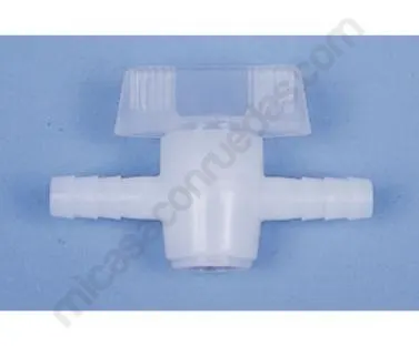 Llave de paso agua de plástico 10 mm