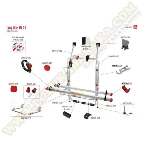 98656-074. Enganche superior (1 unidad)
