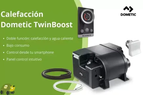 Calefacción y agua caliente Dometic TwinBoost 4000 para autocaravanas y camper.