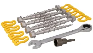 Haba Alu-Camp Completar Set Schroefharingen 15cm (set De 8) – Incluyendo Adapterstuk Y Moersleutel