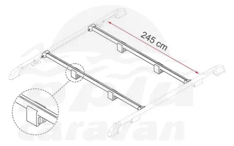 Fiamma Fixing-bar Rail