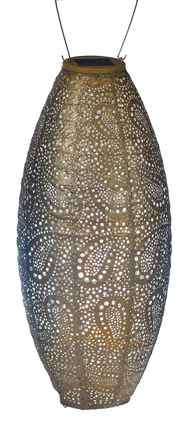 Lumiz Paisley Long 20 farolillo solar – Gold