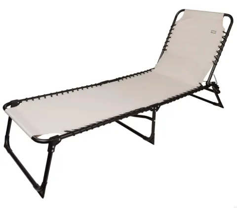 Tumbona plegable multiposición crema | Muebles de jardín