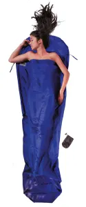 Cocoon momia saco sábana 100% seda Ultramarine azul –