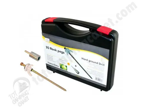MALETIN CON PIQUETAS PARA TALADRO 13mm + adaptador