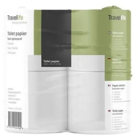 Papel higiénico disoluble especial inodoros químicos x4 rollos