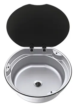 Fregadero De Acero Inoxidable ø405 X H145mm, Redondo, 7,4 Litros