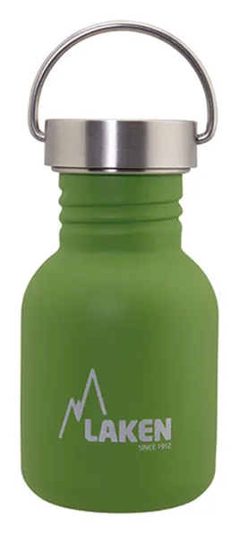Laken Basic Steel botella para beber de 350 ml – Green