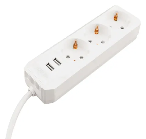 Caliber Powerstrip 3 regleta con puertos UBS